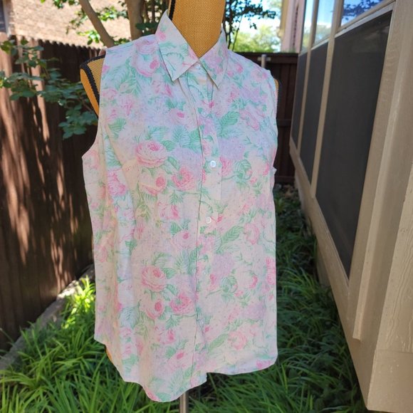 Lauren Ralph Lauren Tops Lauren Ralph Lauren Pastel Floral Shirt